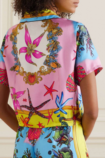 Эксклюзивный хлопок VERSACE в нежном розовом оттенке